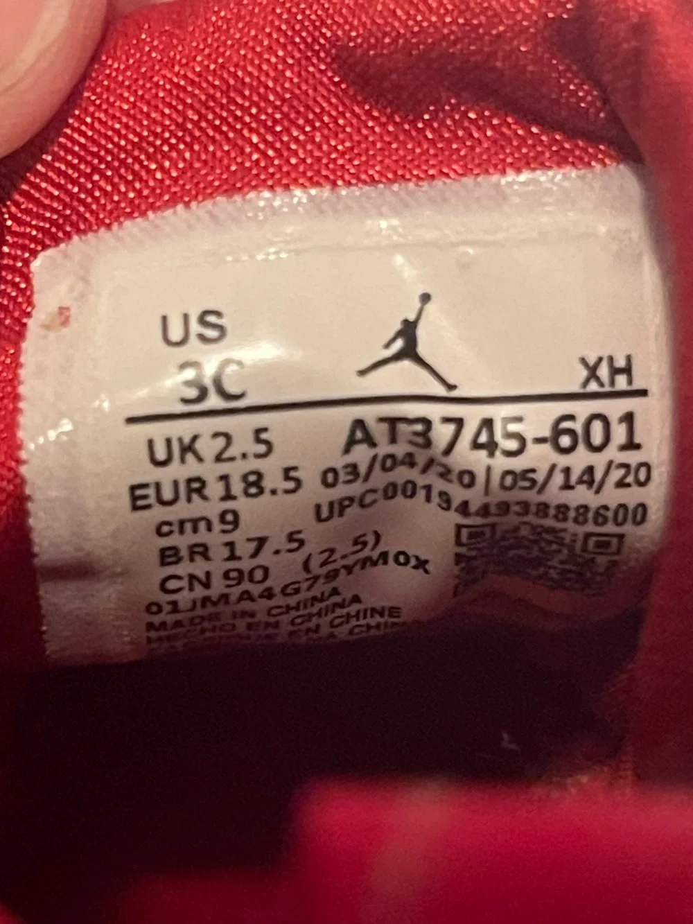 Jordan 1 Crib Bootie Satin Snake Chicago Sz 3